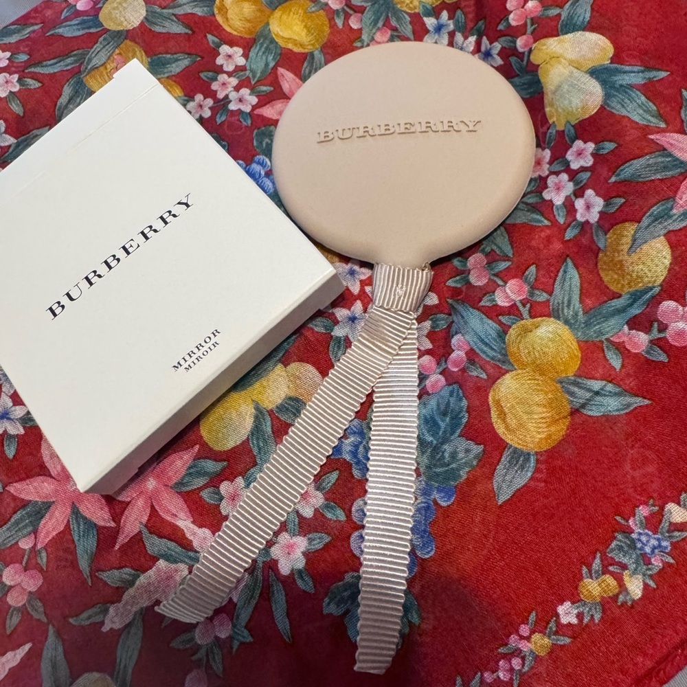 Burberry Blush Pink Mirror with Ribbon NIB
